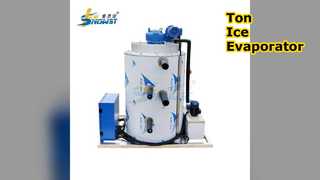 Instalacja parowników do rozdrabniania lodu Ton